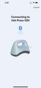 How To Use Cricut Hat Press connecting screen