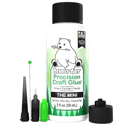 Bearly Art Precision Craft Glue - 2fl oz with Tip Kit