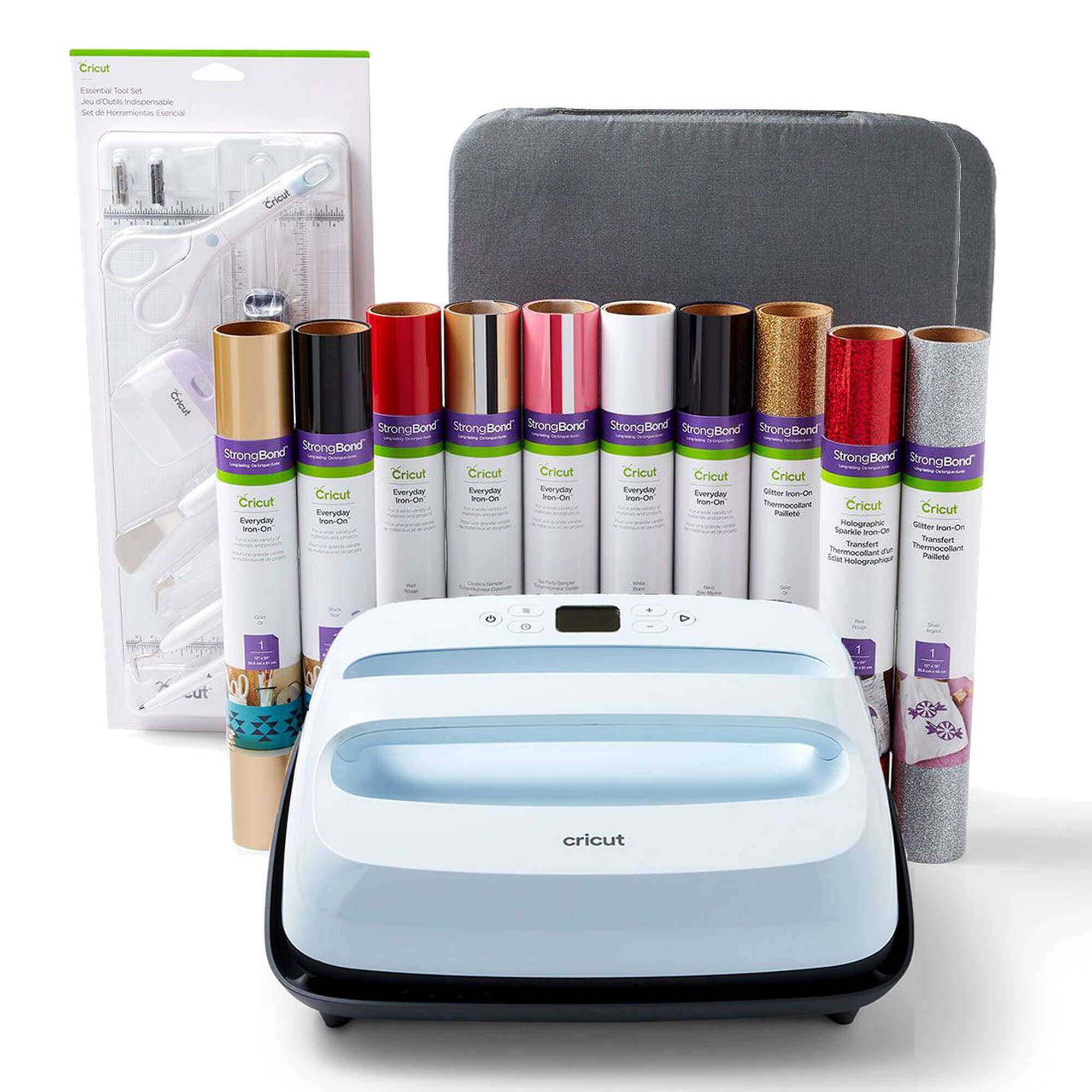 Cricut EasyPress 3 12 x 10 Essentials Iron-On Bundle