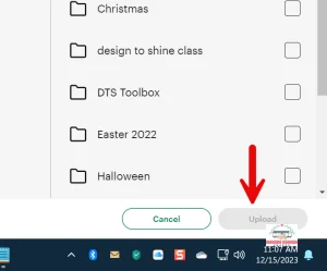 Free Printable Holiday Tags Made With Cricut Print Then Cut 13 Step 12 click upload
