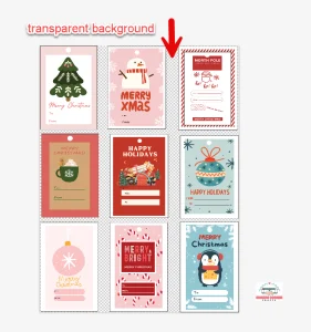 Free Printable Holiday Tags Made With Cricut Print Then Cut 9 Step 9 transparent background