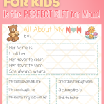 Free Mother's Day Questionnaire