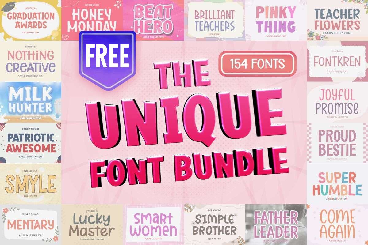 The Unique Font Bundle
