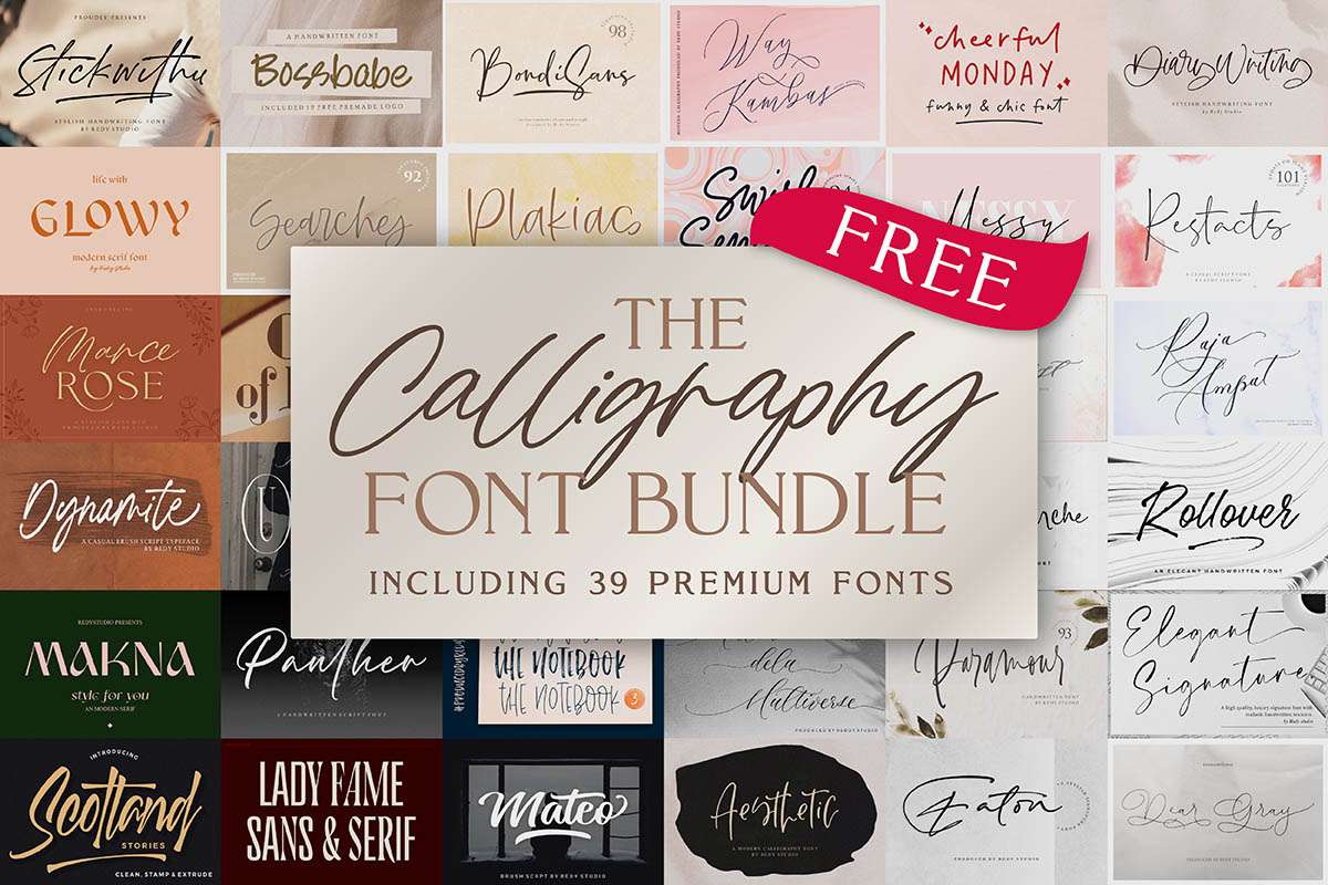 The Contemporary Calligraphy Font Bundle
