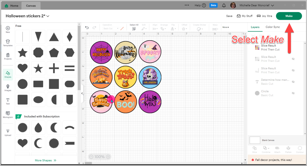 Free Printable Halloween Stickers: Select Make