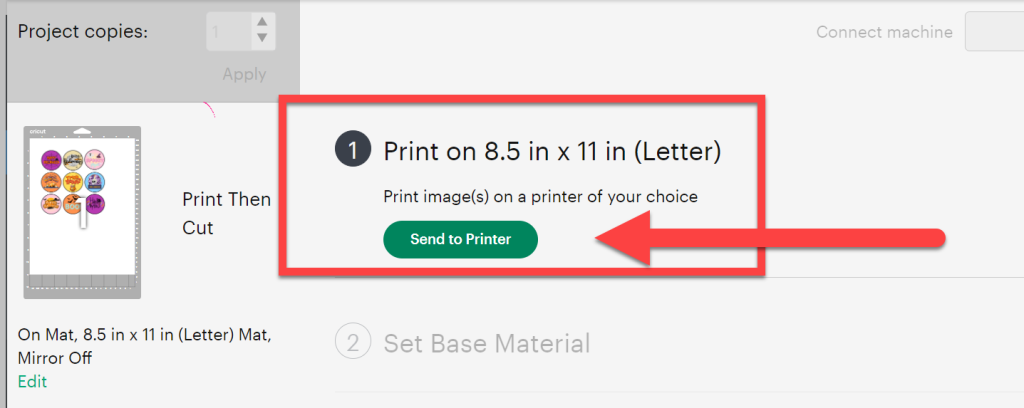 send to printer
