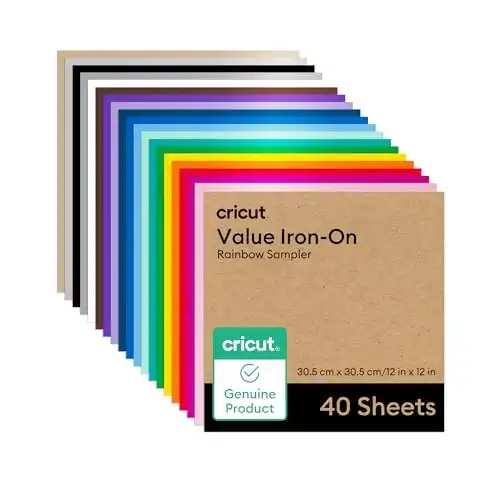 Cricut Value Iron-On, Rainbow Sampler