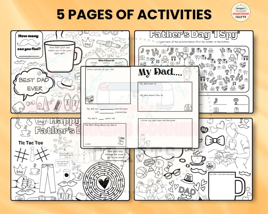 5 Pages of Activities